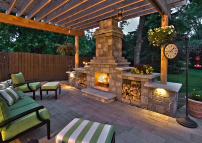 outdoor fireplace in fort lauderdale, fl