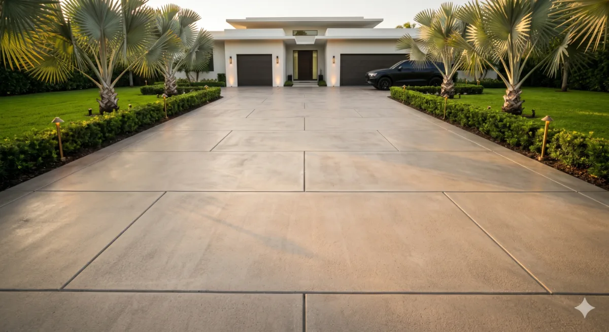 Concrete driveway installation in Fort Lauderdale, FL